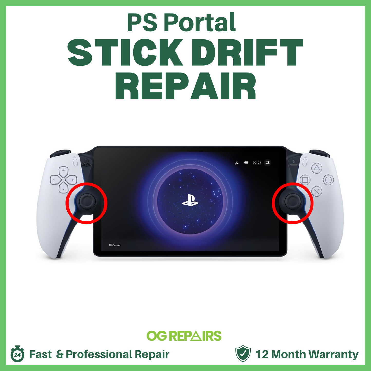 PlayStation PS Portal Controller Analog Repair - Stick Drift