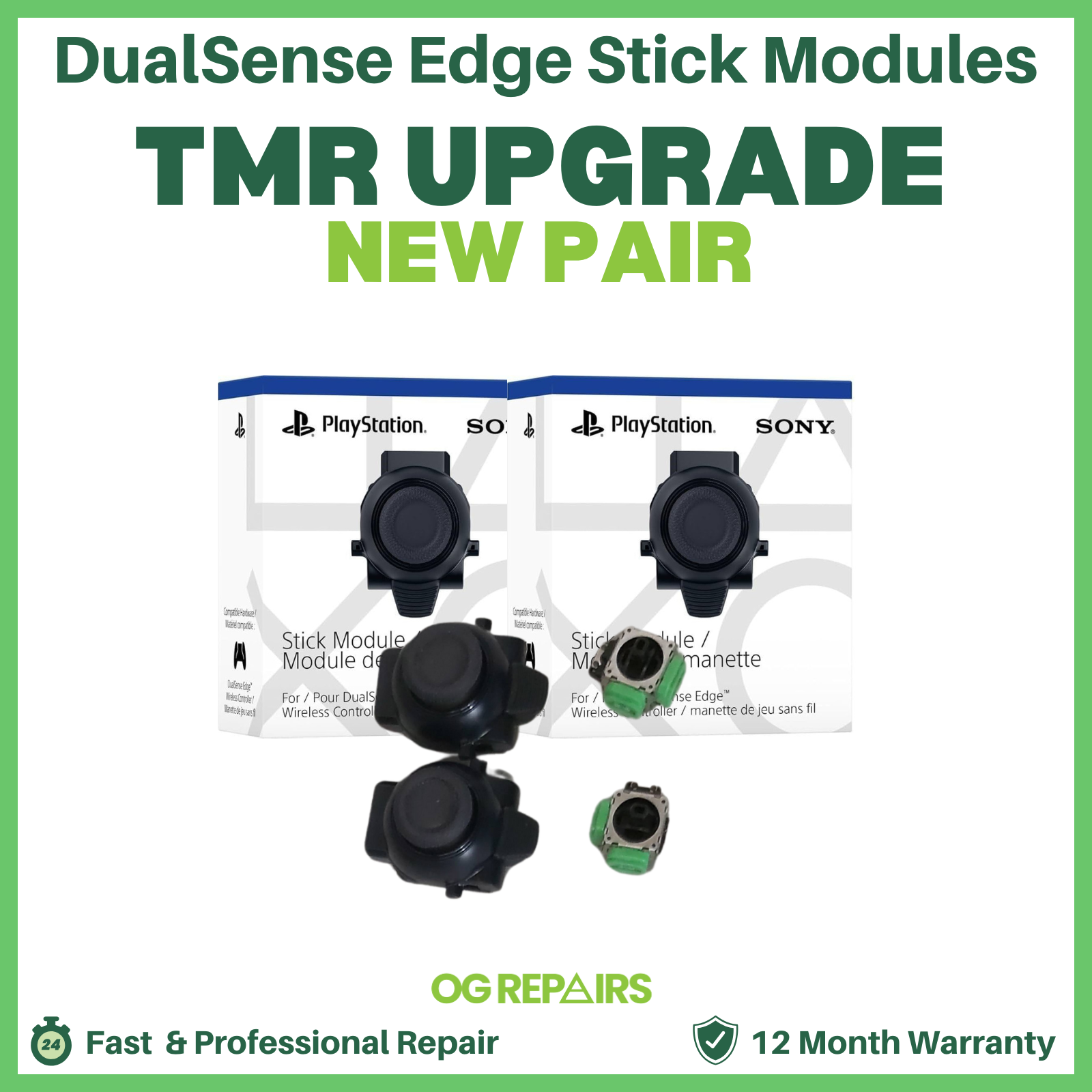 TMR Upgraded PS5 DualSense Edge Stick Modules (Pair) – OG