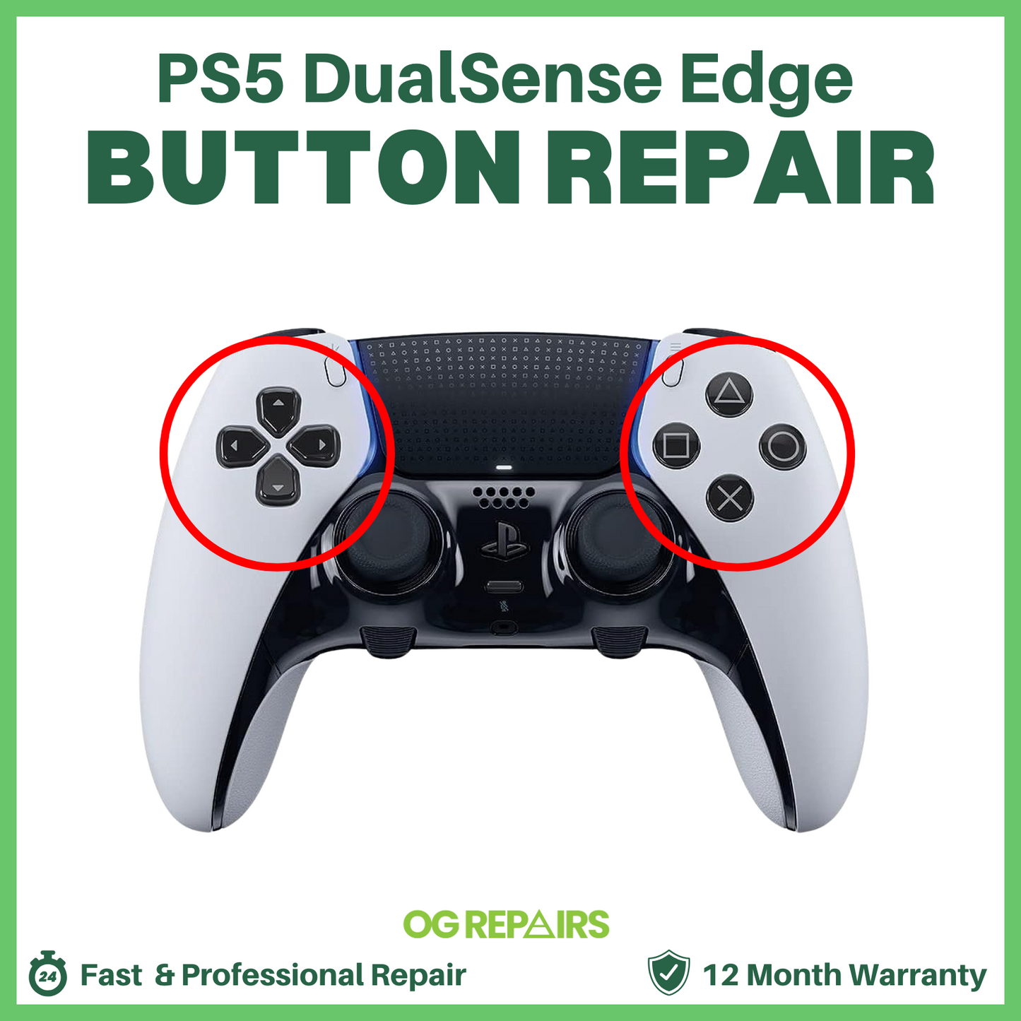 PS5 DualSense Edge Controller Button Repair | Fix Sticky or Unresponsive Buttons