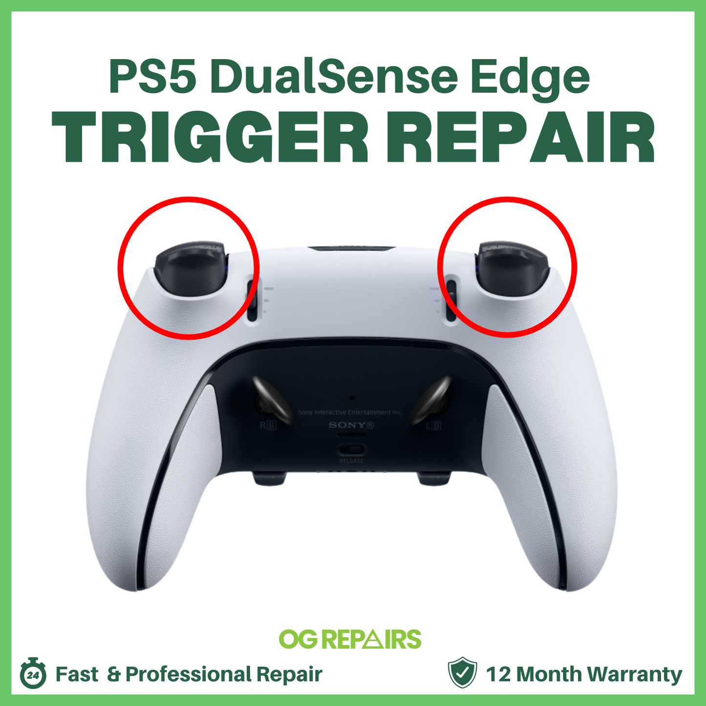 PlayStation 5 DualSense Edge Trigger Repair (L2 / R2)