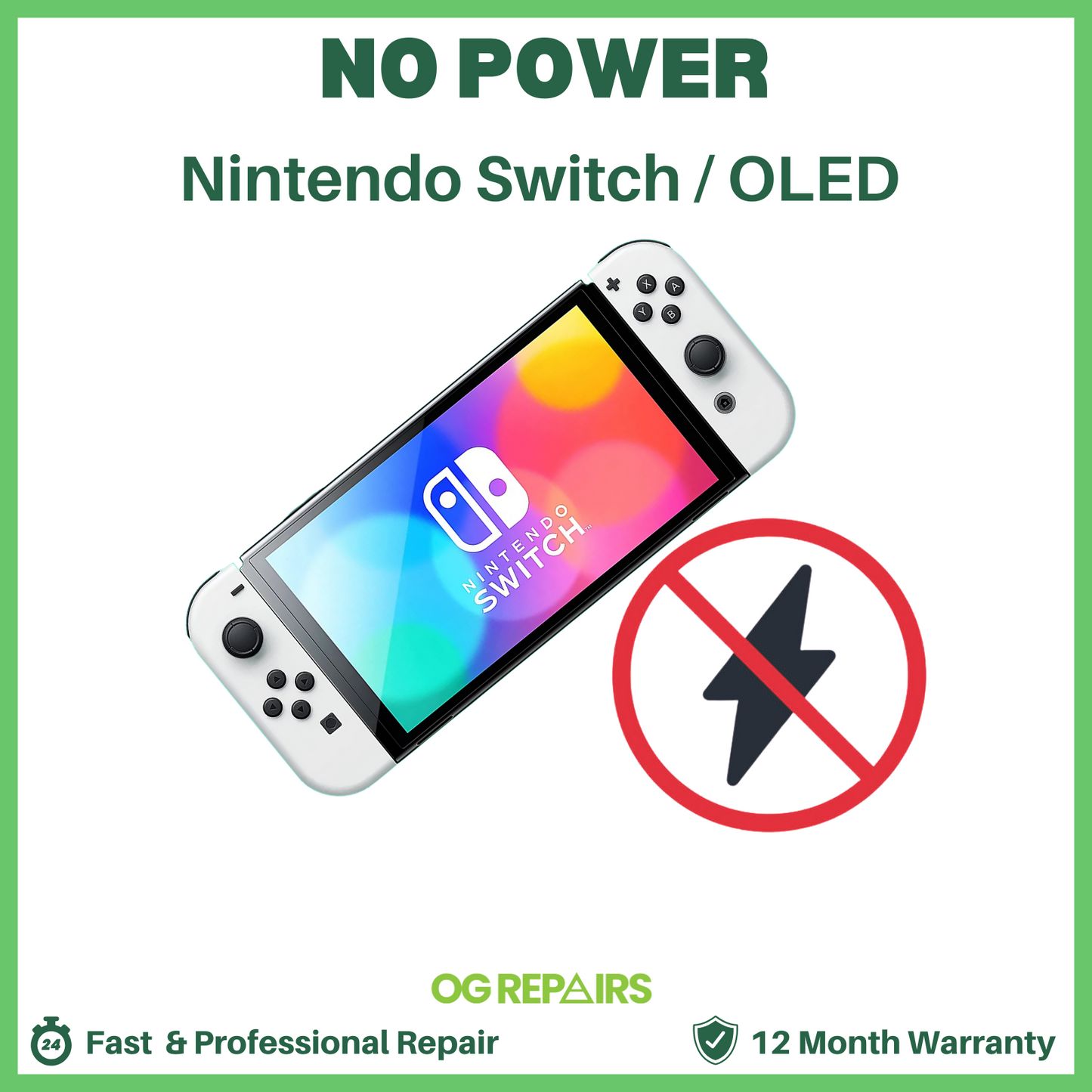 Nintendo Switch No Power / Not Turning On - Repair Service