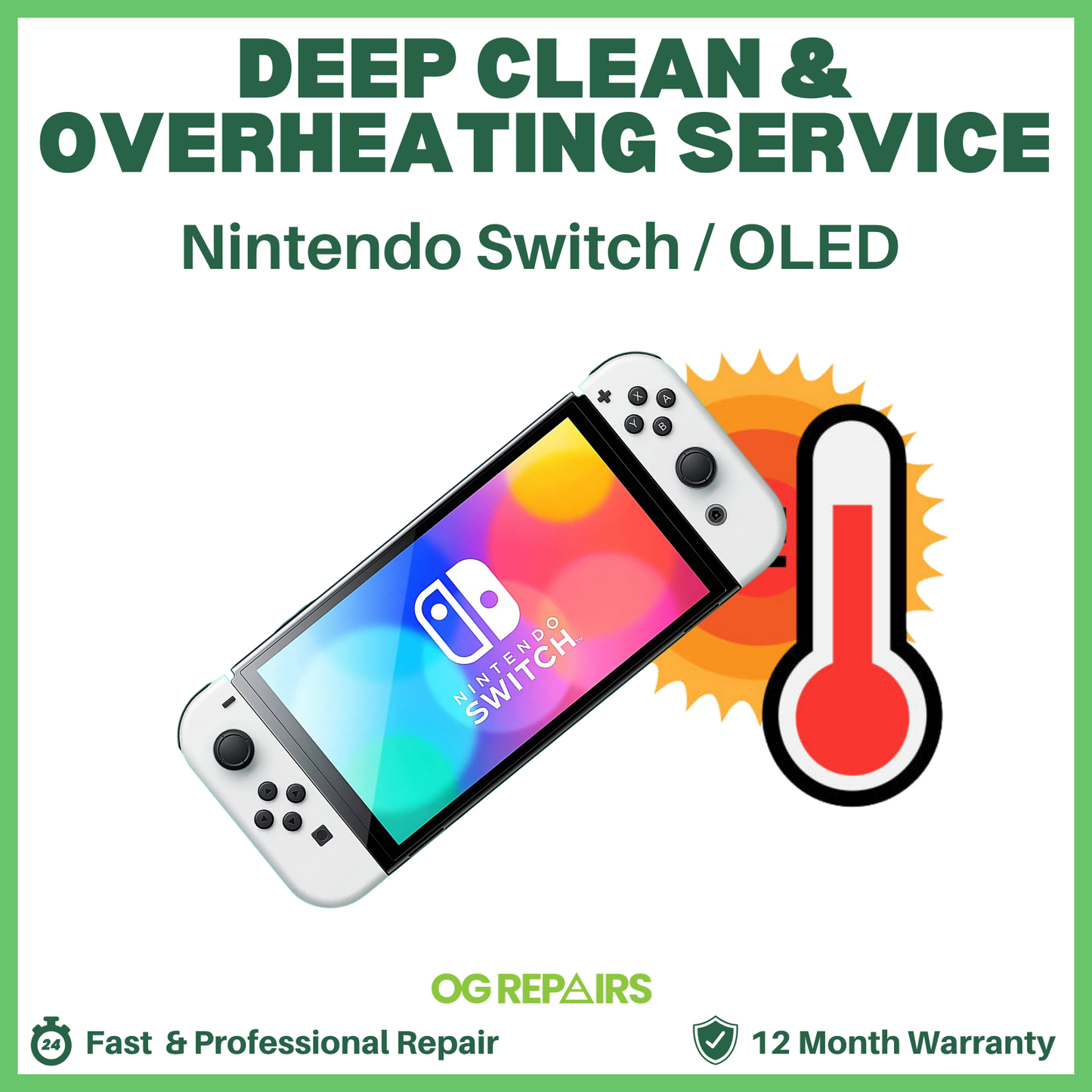 Nintendo Switch / OLED Deep Clean & Overheating Service