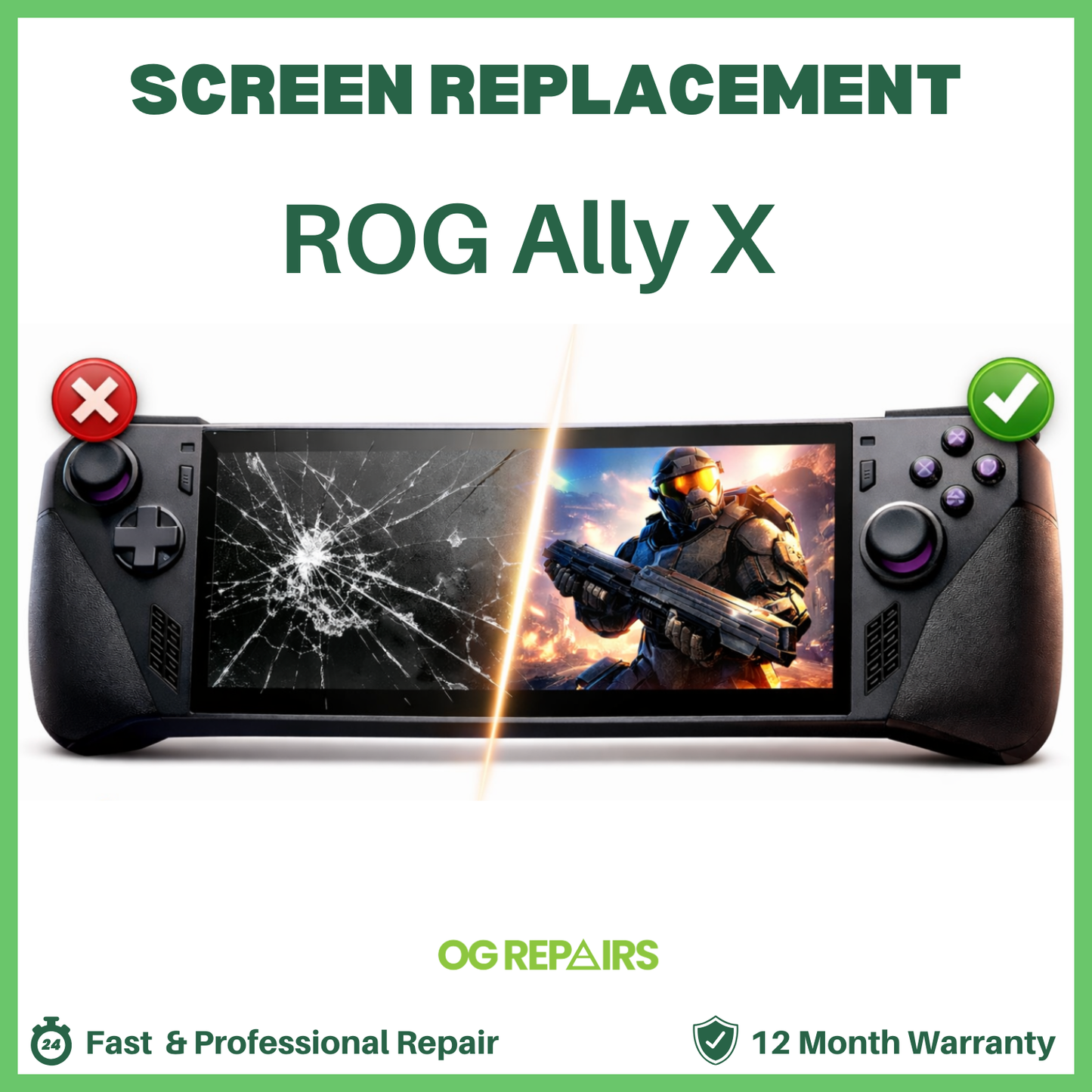 ROG Ally X Screen Replacement