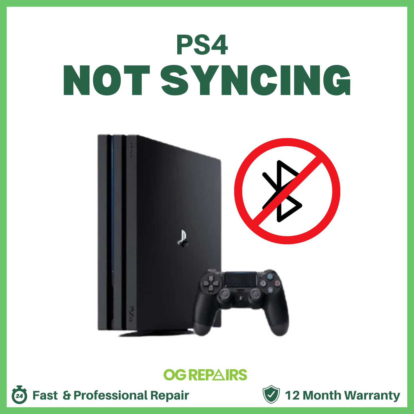 PS4 Not Syncing With Controllers - Repair Service