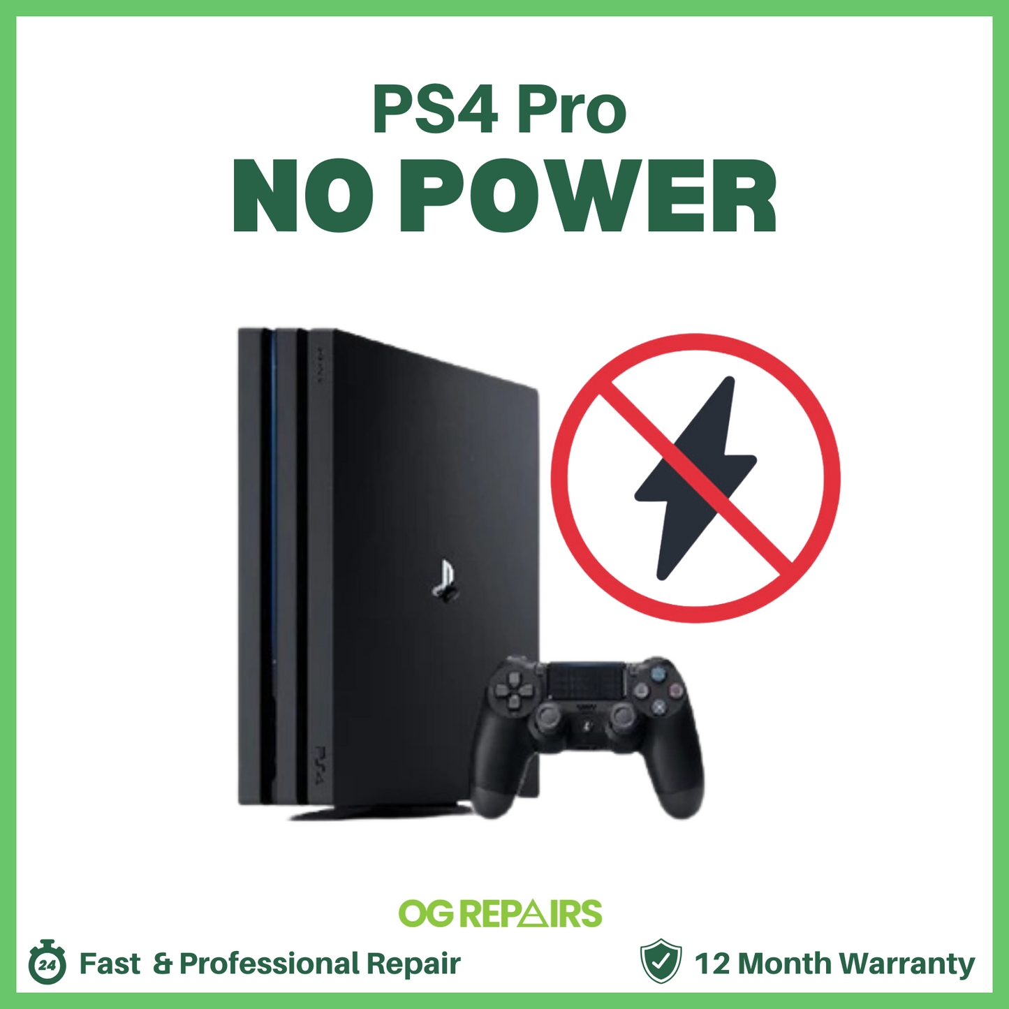 PS4 Pro No Power / Not Turning On - Repair Service