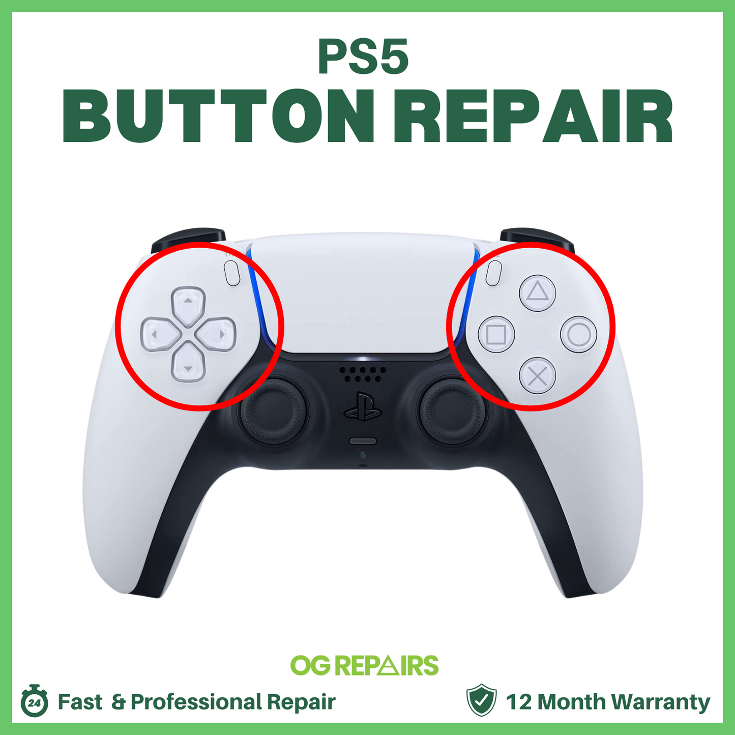 PS5 DualSense Controller Button Repair | Fix Sticky or Unresponsive Buttons