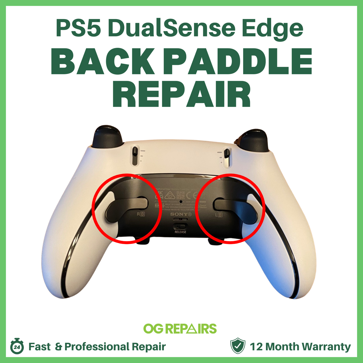 PS5 DualSense Edge Back Paddles Controller Repair | Fix Sticky or Unresponsive RB & LB