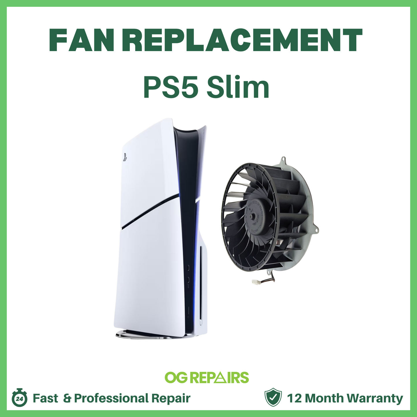 PS5 Slim Fan Replacement Repair – Fix Overheating & Loud Noises