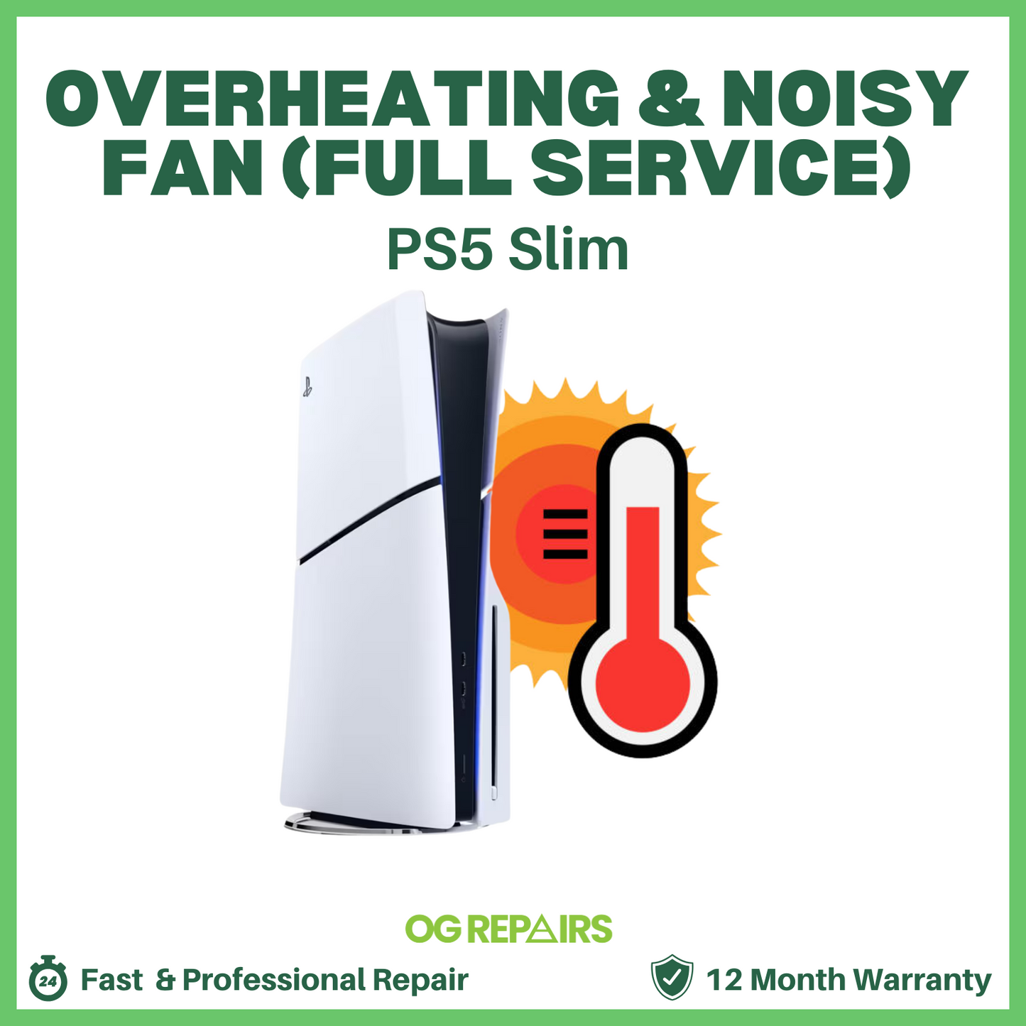 PlayStation 5 PS5 Slim Overheating Repair – Deep Clean & Liquid Metal Replacement