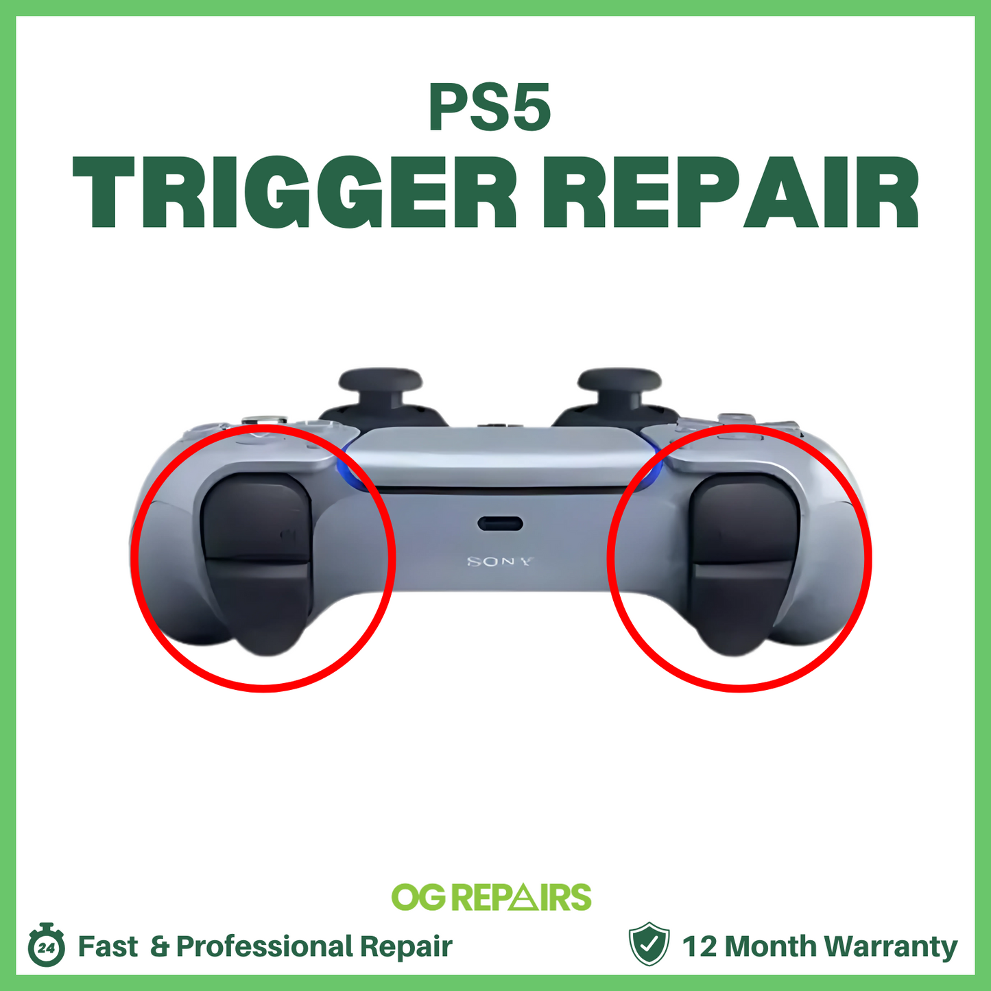 PS5 DualSense Controller Trigger Repair | Fix R1, R2, L1 & L2 Sticky, Loose, or Unresponsive Triggers