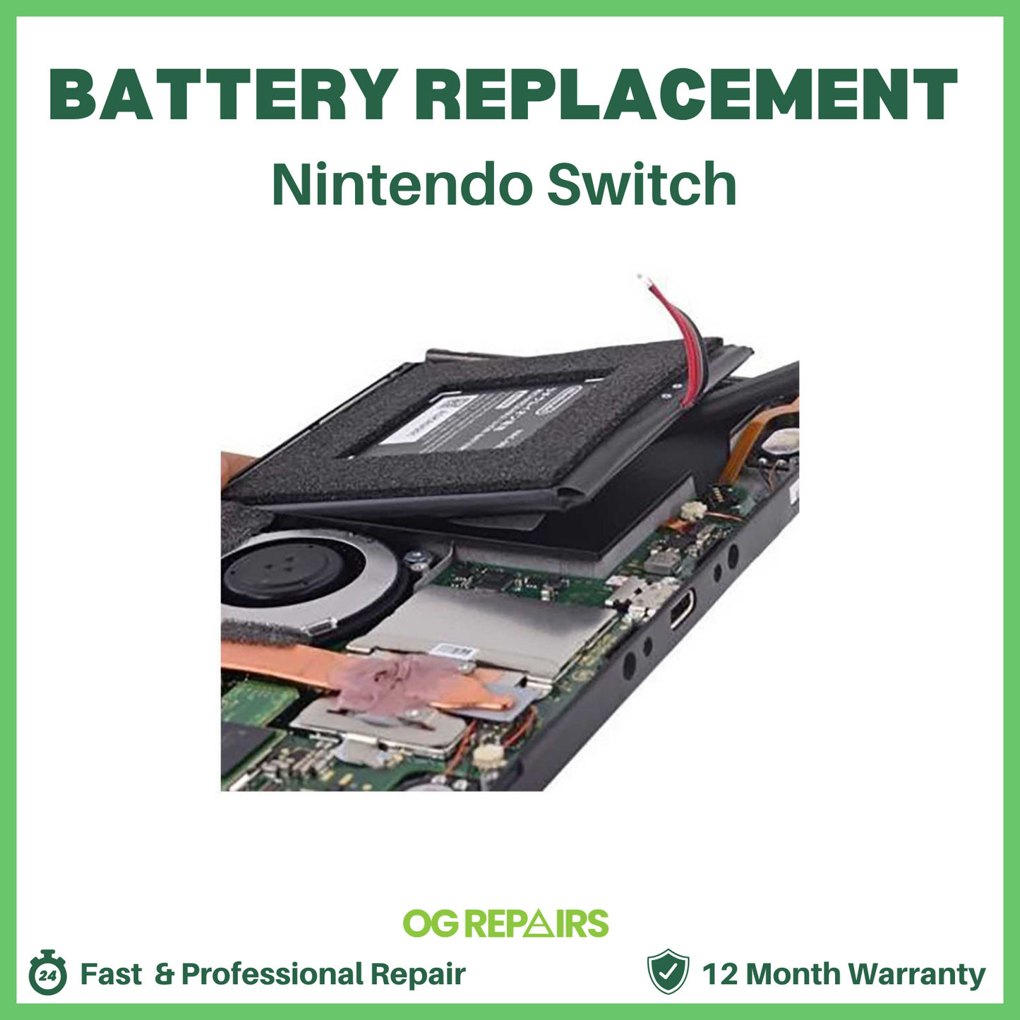 Nintendo Switch Battery Replacement Service