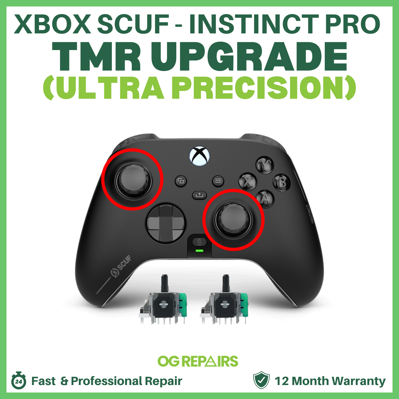 Xbox SCUF Controller TMR Electromagnetic Analog Stick Drift Fix