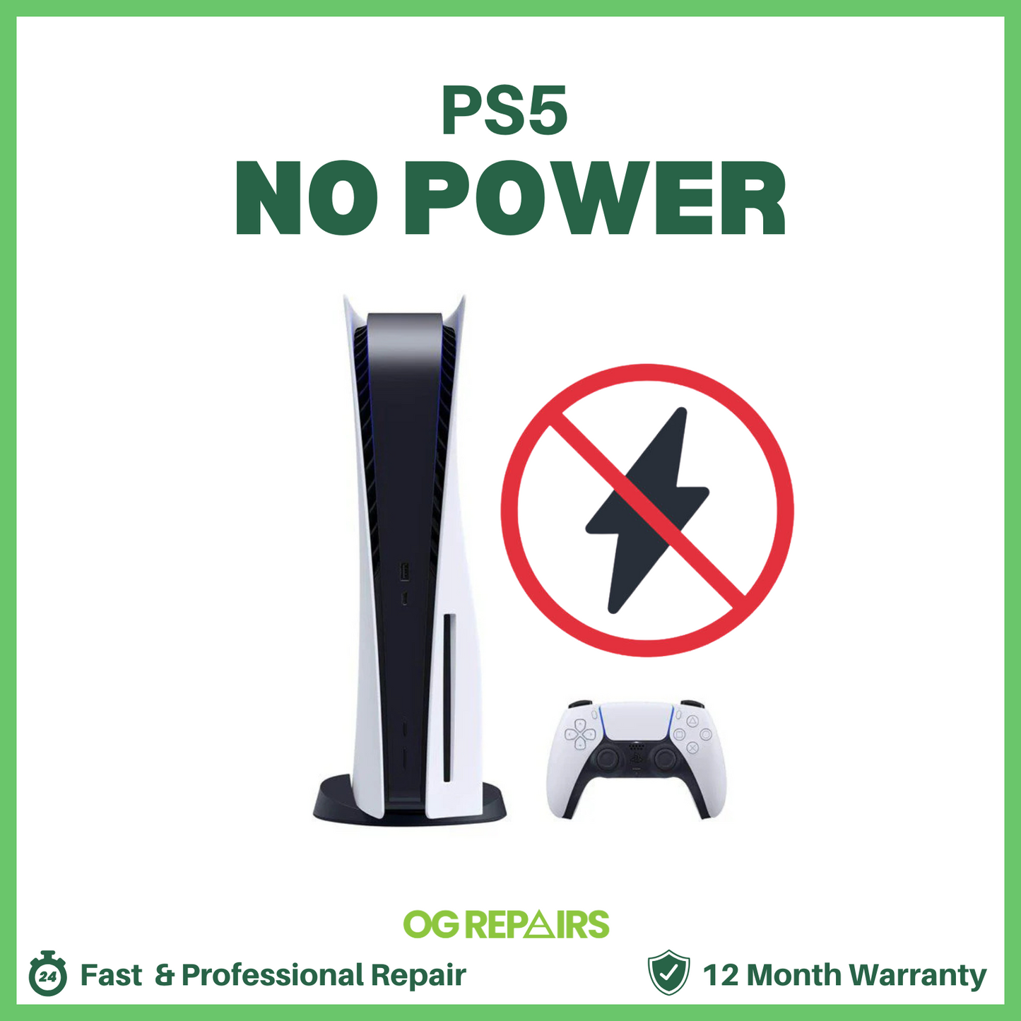 PlayStation 5 PS5 No Power / Not Turning On - Repair Service