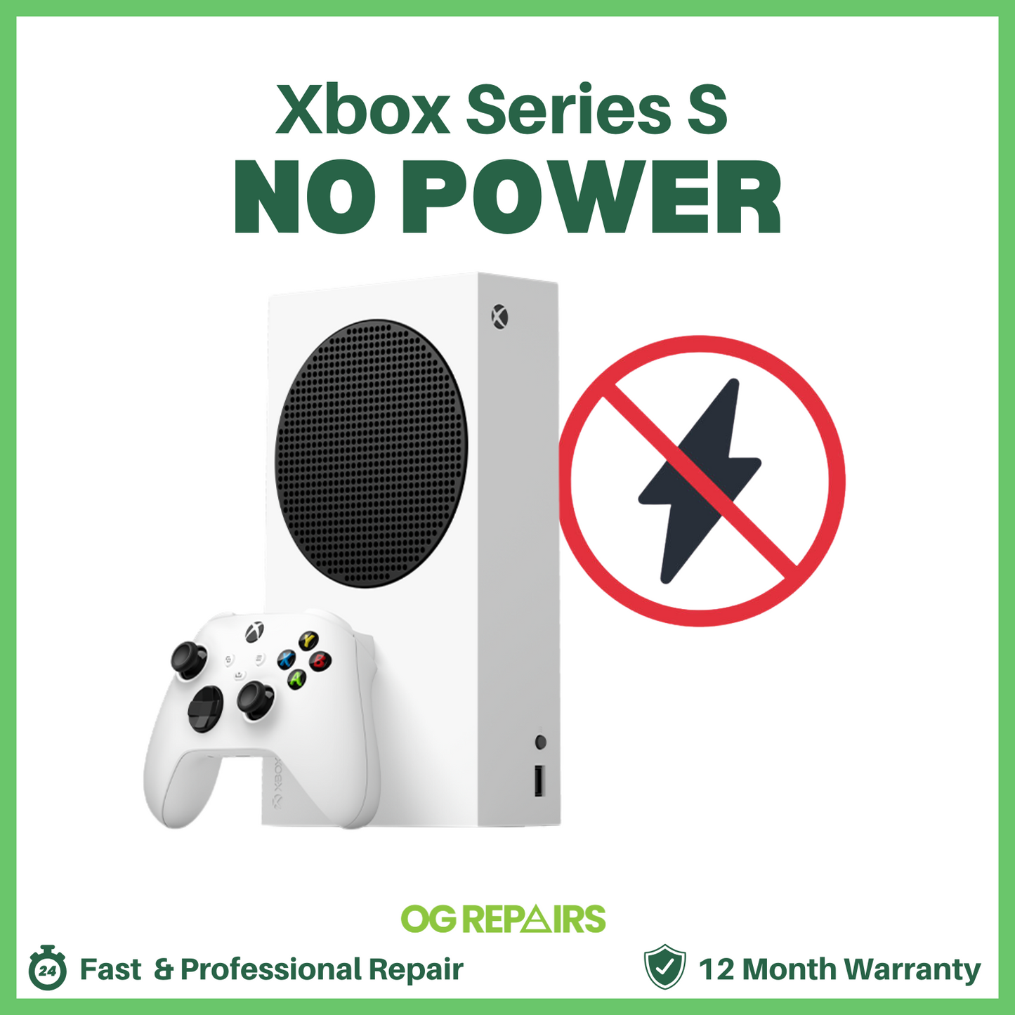 Xbox Series S No Power / Not Turning On - Repair Service