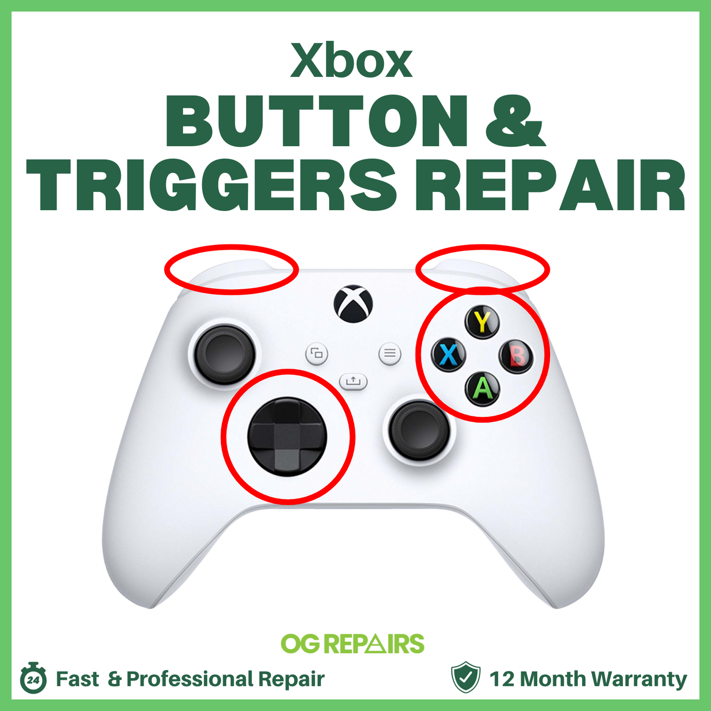 Xbox Controller Button & Trigger Repair | All Buttons & Triggers Fixed
