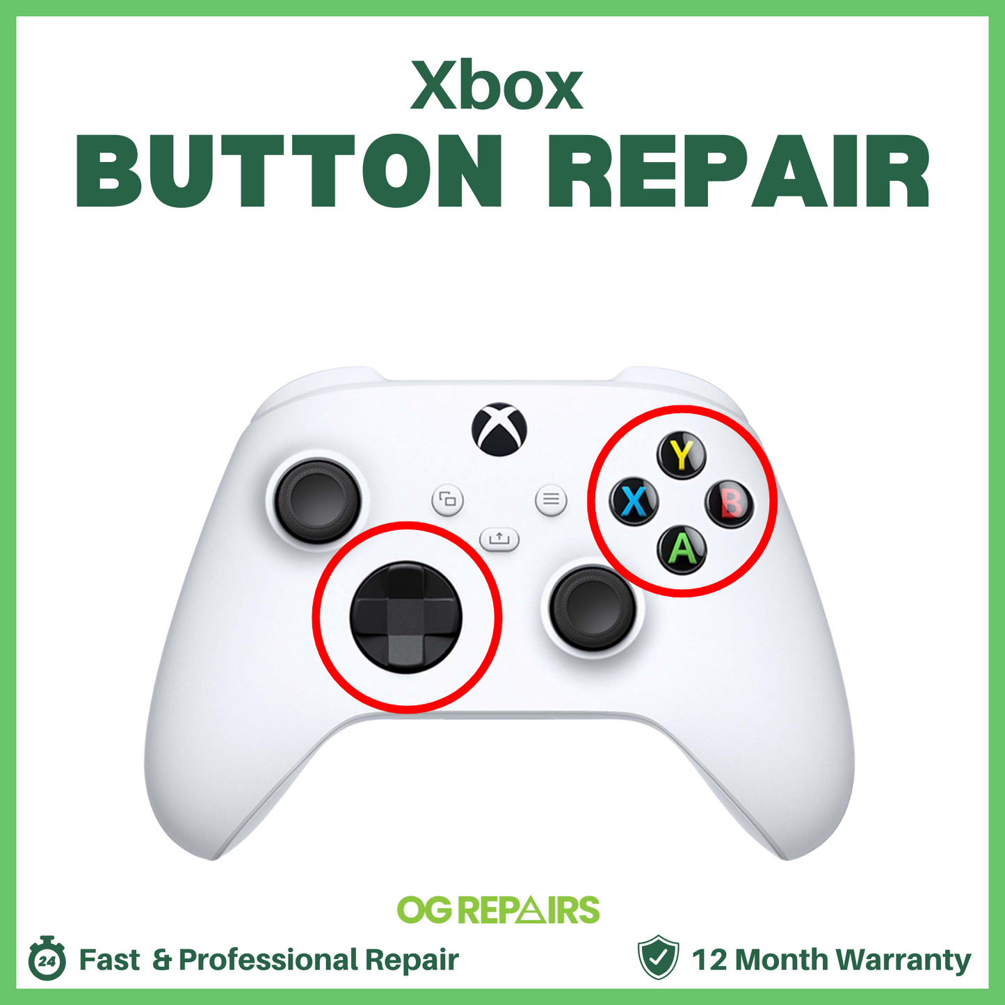 Xbox Controller Button Repair – Sticky, Unresponsive, or Broken Buttons Fixed