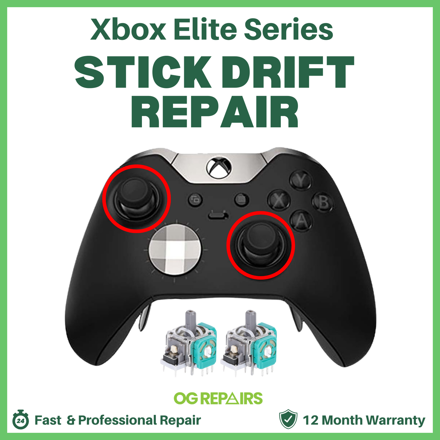 Xbox Elite Series Controller Analog Repair - Stick Drift