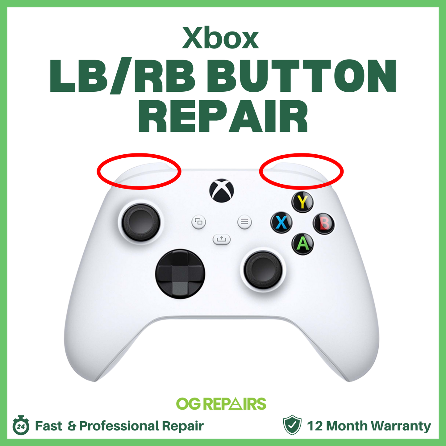 Xbox Controller Trigger Repair | LB / RB Replacement for Sticky, Unresponsive Triggers