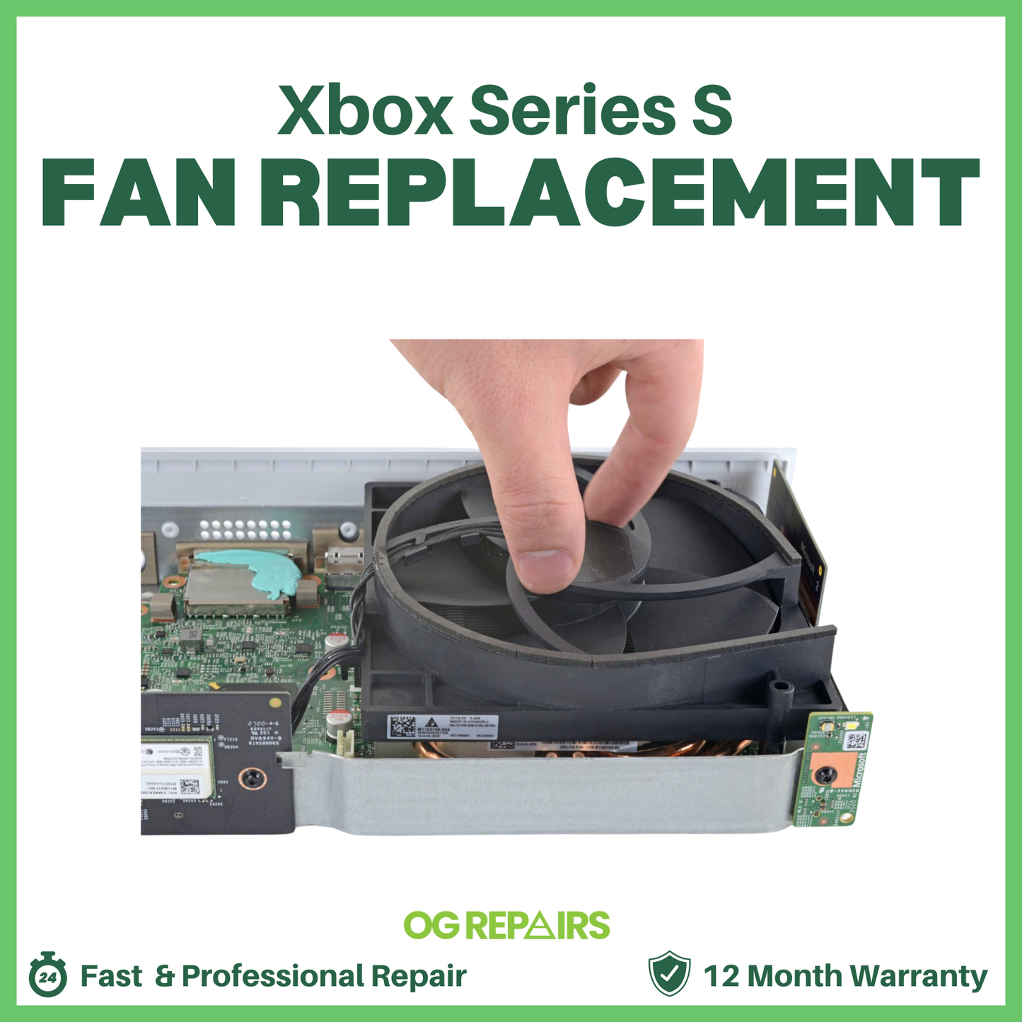 Xbox Series S Fan Replacement Repair – Fix Overheating & Loud Noises