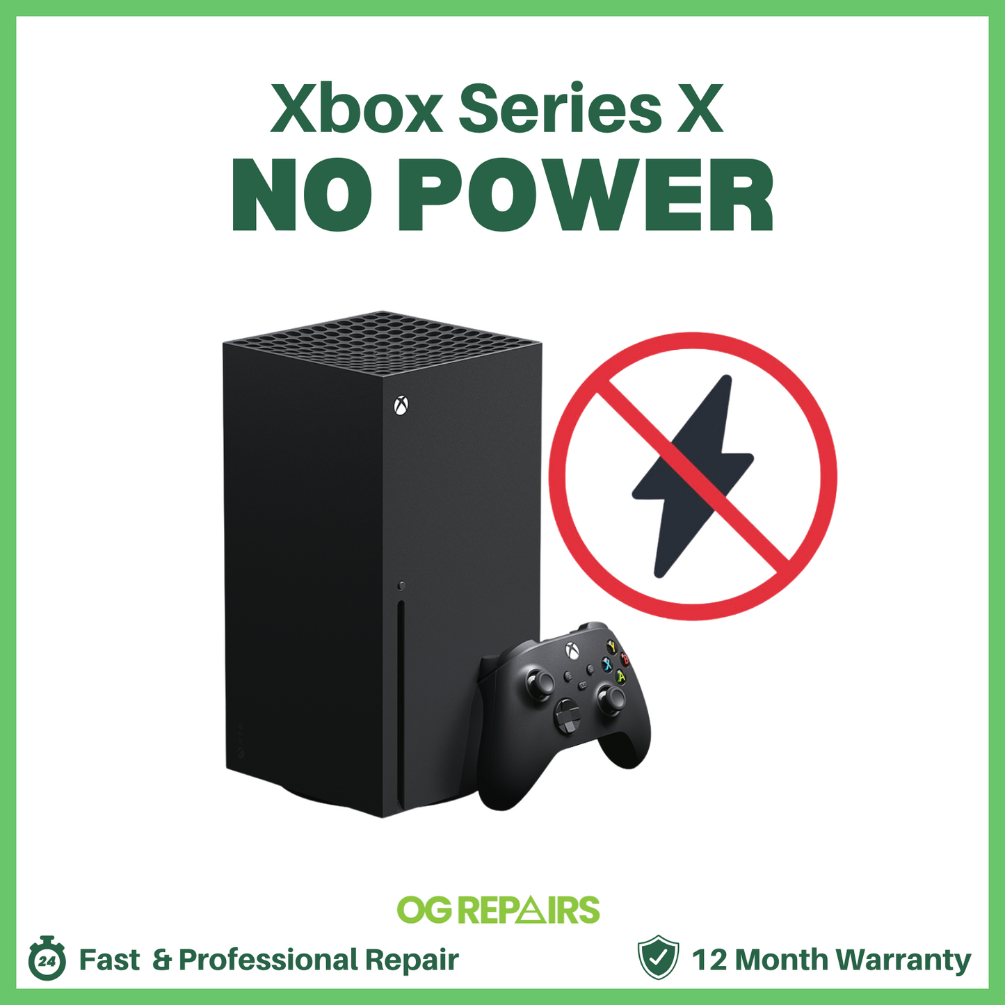 Xbox Series X No Power / Not Turning On - Repair Service