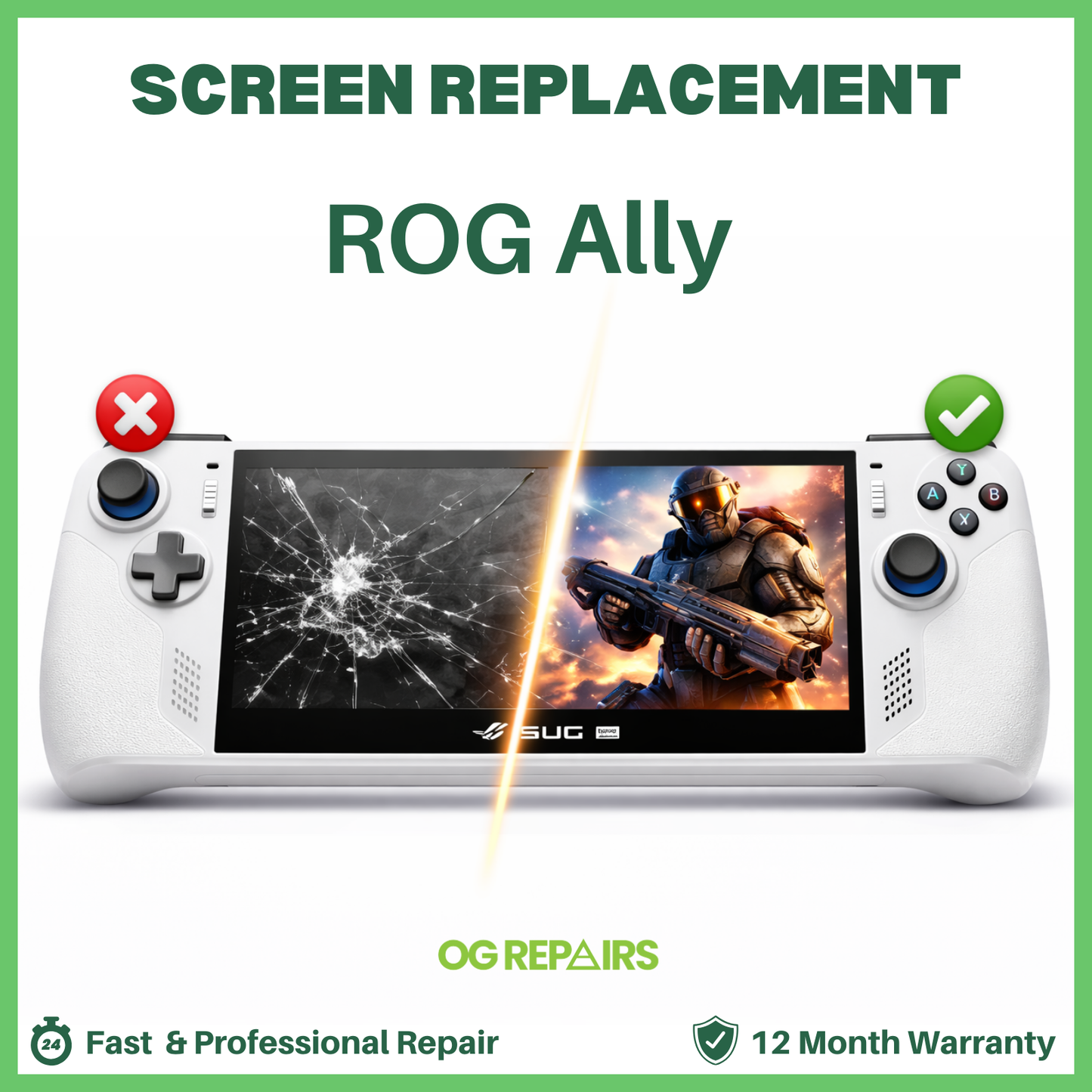 ROG Ally Screen Replacement