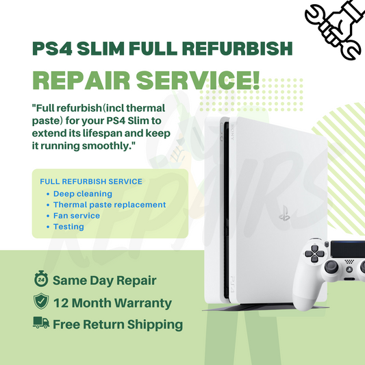 PlayStation 4 Slim PS4 Recondition Repair Service - Fix Overheating