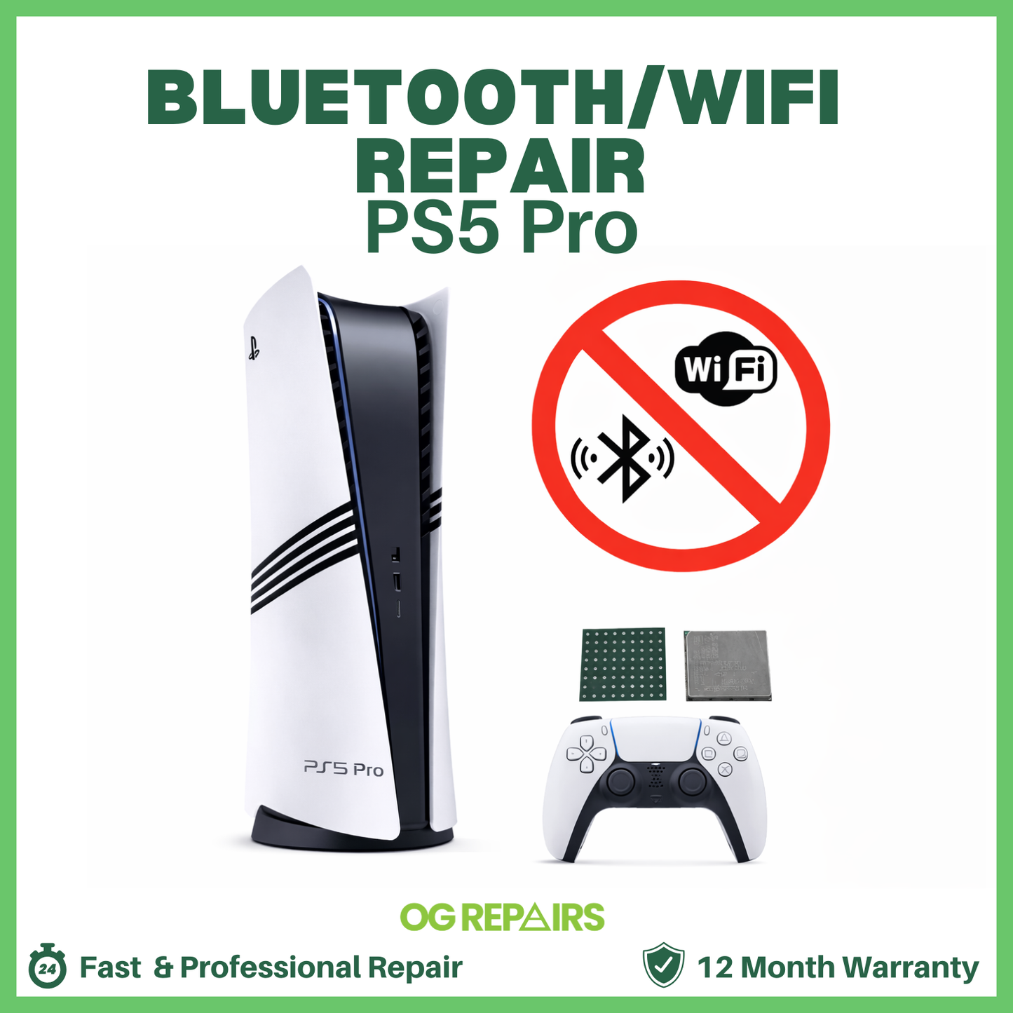 PS5 Pro Bluetooth & Wi-Fi Connectivity Repair – Failed Connection Fix